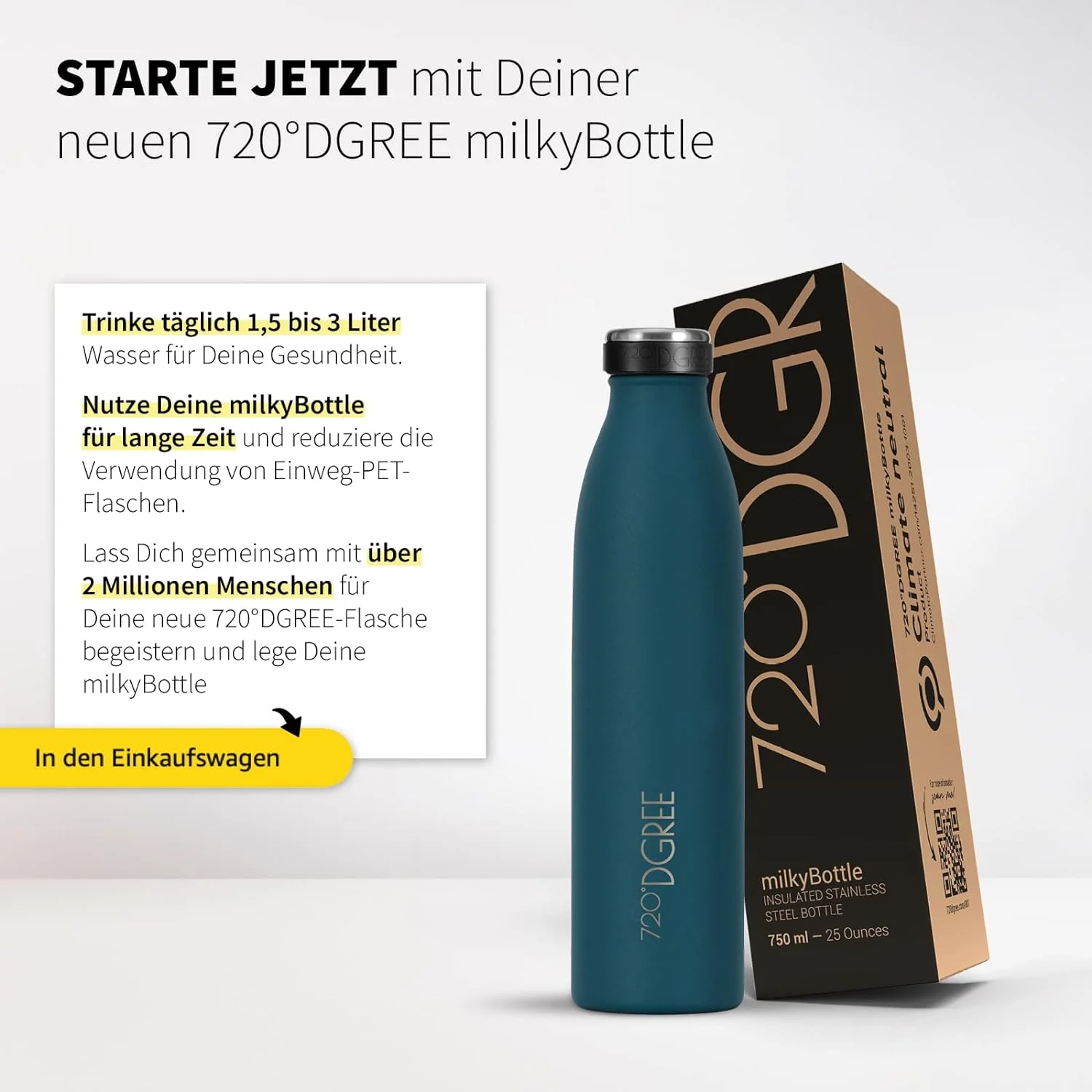 milkyBottle | Elegante & stylische Isolierflasche aus Edelstahl - Image 105