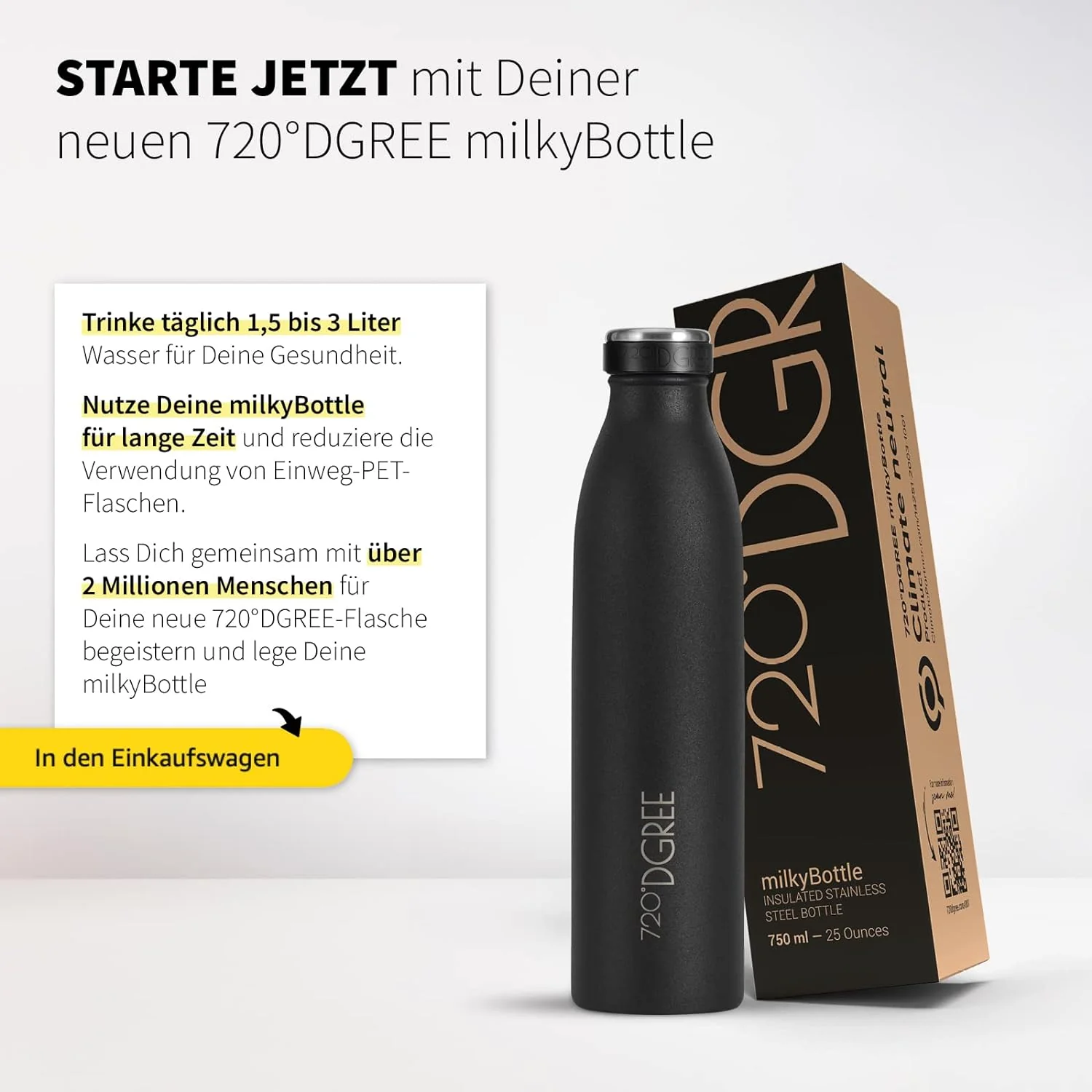 milkyBottle | Elegante & stylische Isolierflasche aus Edelstahl - Image 115