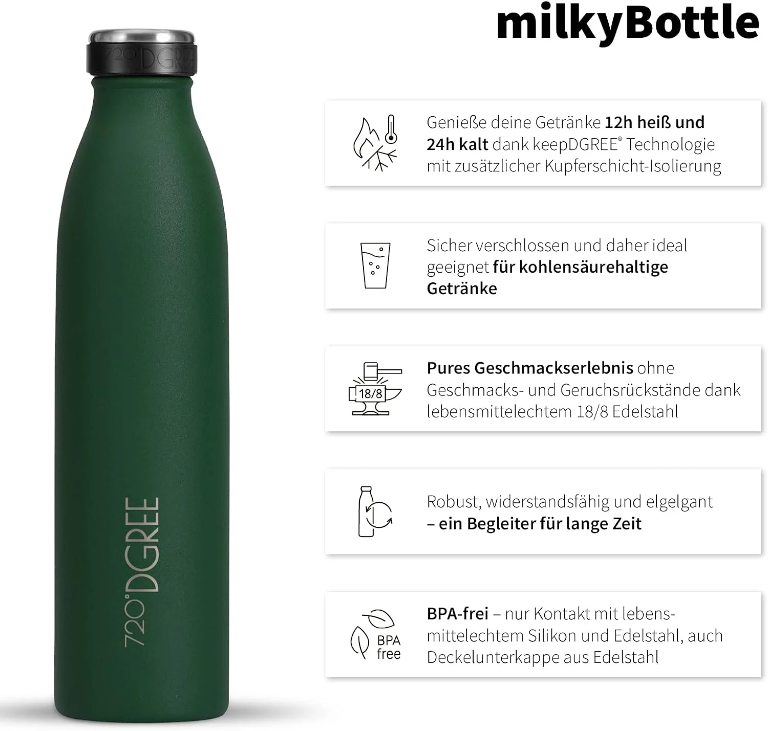milkyBottle | Elegante & stylische Isolierflasche aus Edelstahl - Image 117