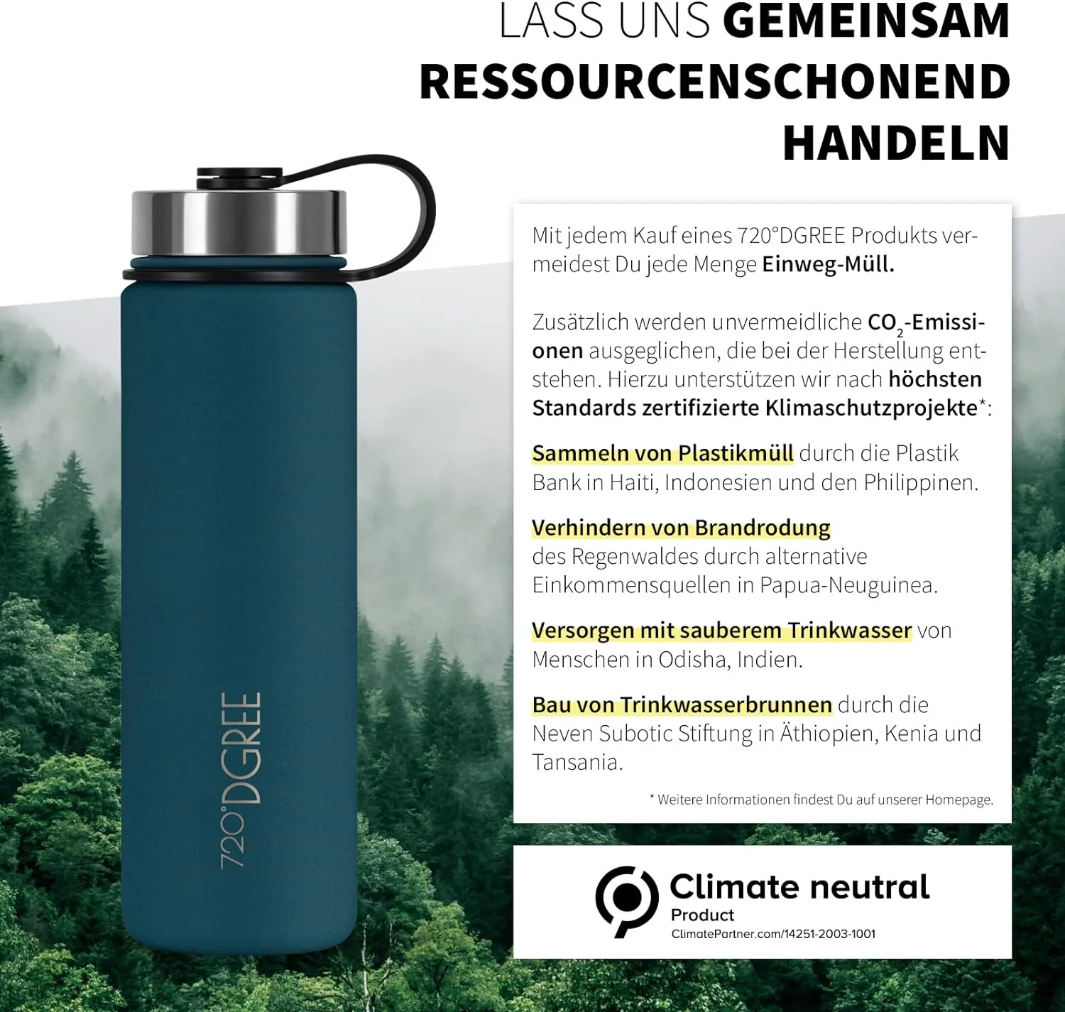 noLimit | Isolier Trinkflasche aus Edelstahl inkl. Sportdeckel - Image 107