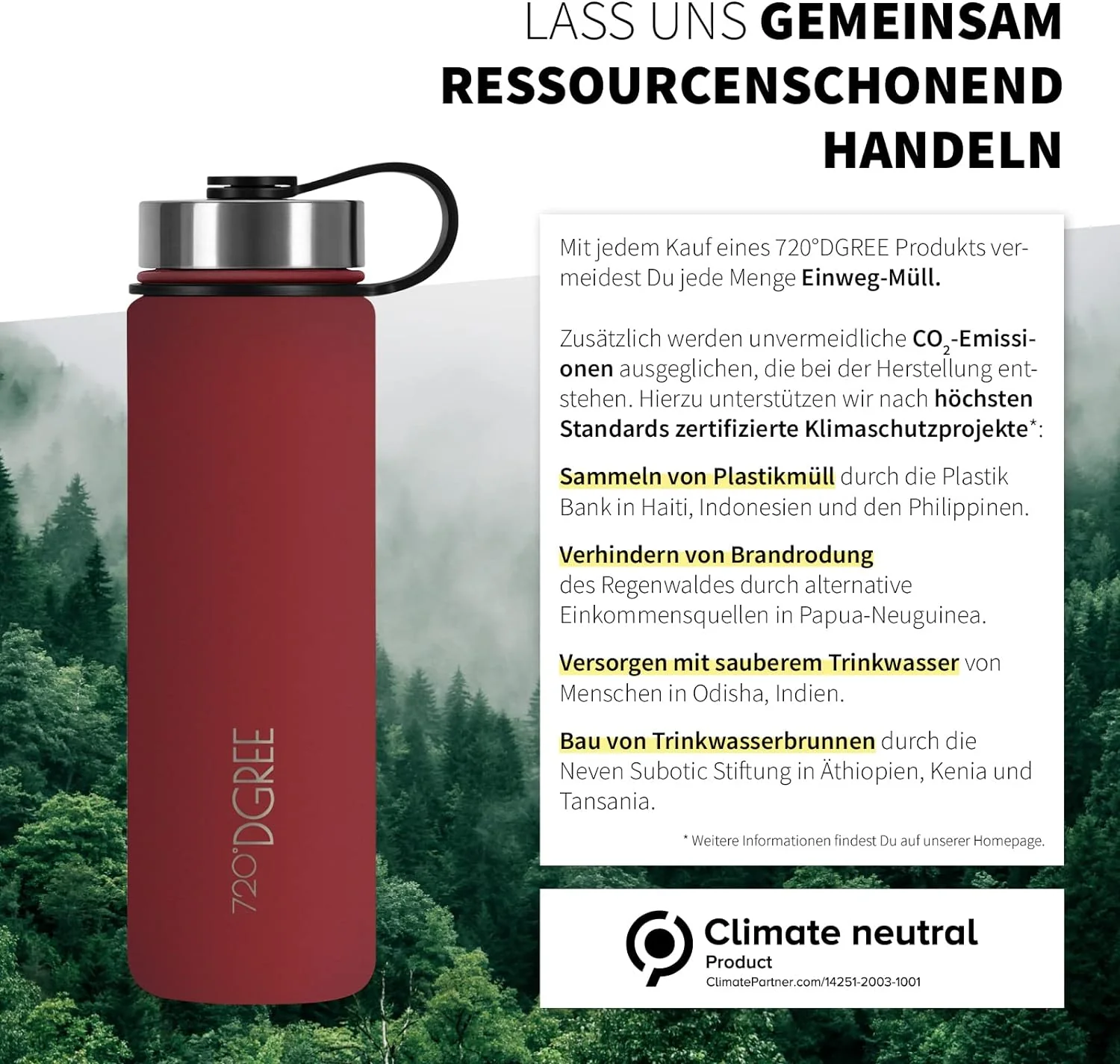 noLimit | Isolier Trinkflasche aus Edelstahl inkl. Sportdeckel - Image 115