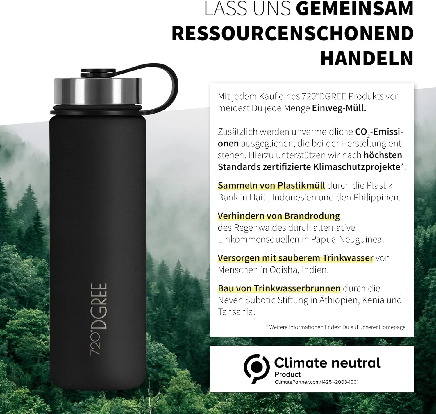 noLimit | Isolier Trinkflasche aus Edelstahl inkl. Sportdeckel - Image 91