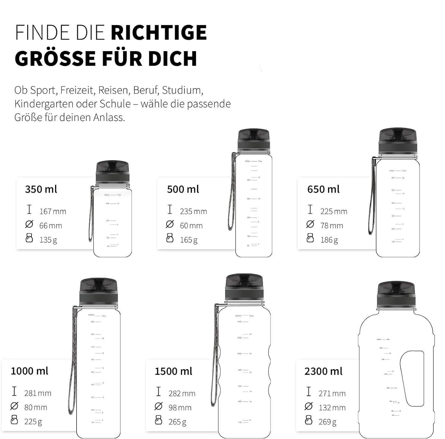 uberBottle Trinkflasche | crystalClear Fruchtbehälter - Image 85