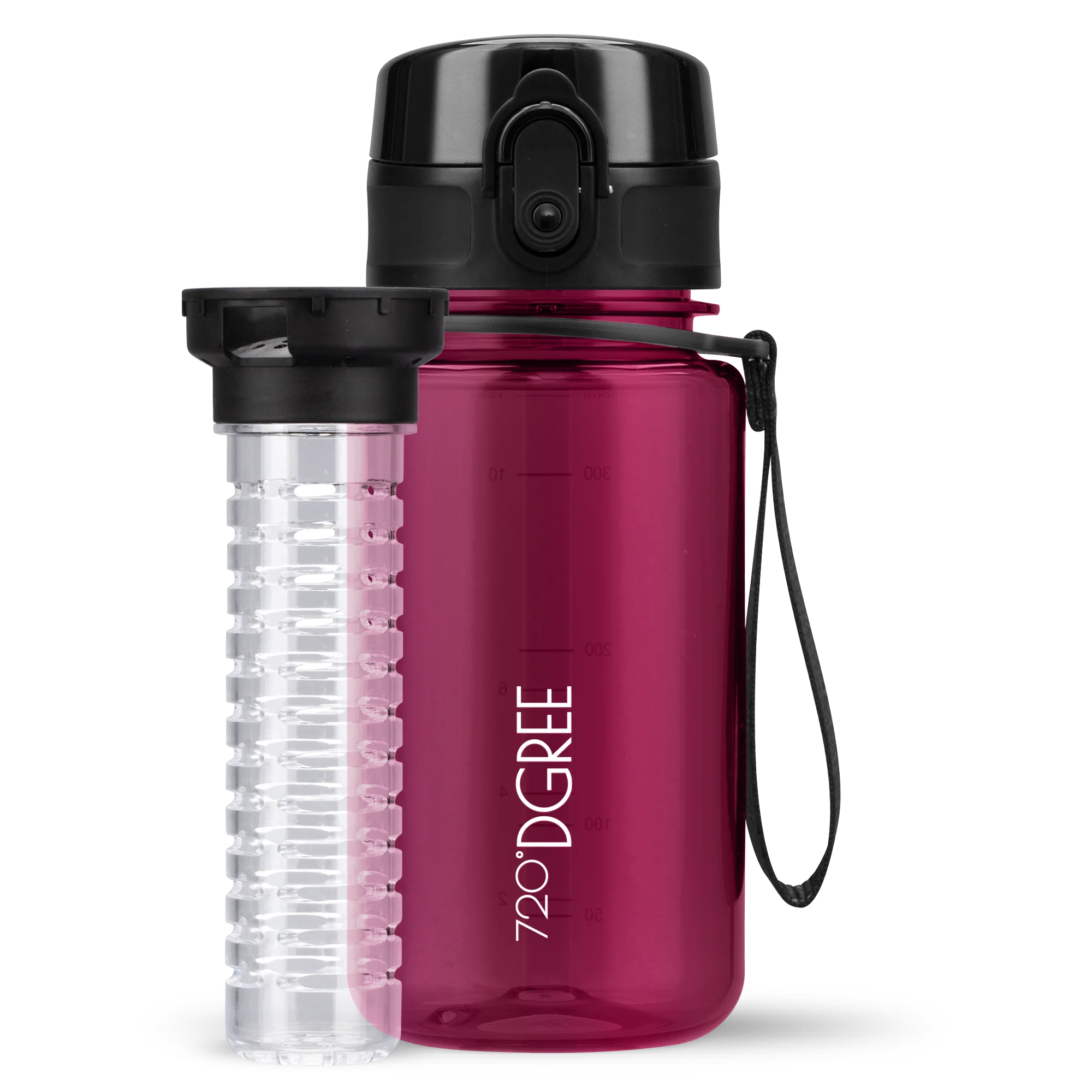 uberBottle Trinkflasche | crystalClear Fruchtbehälter - 350ml - Image 17