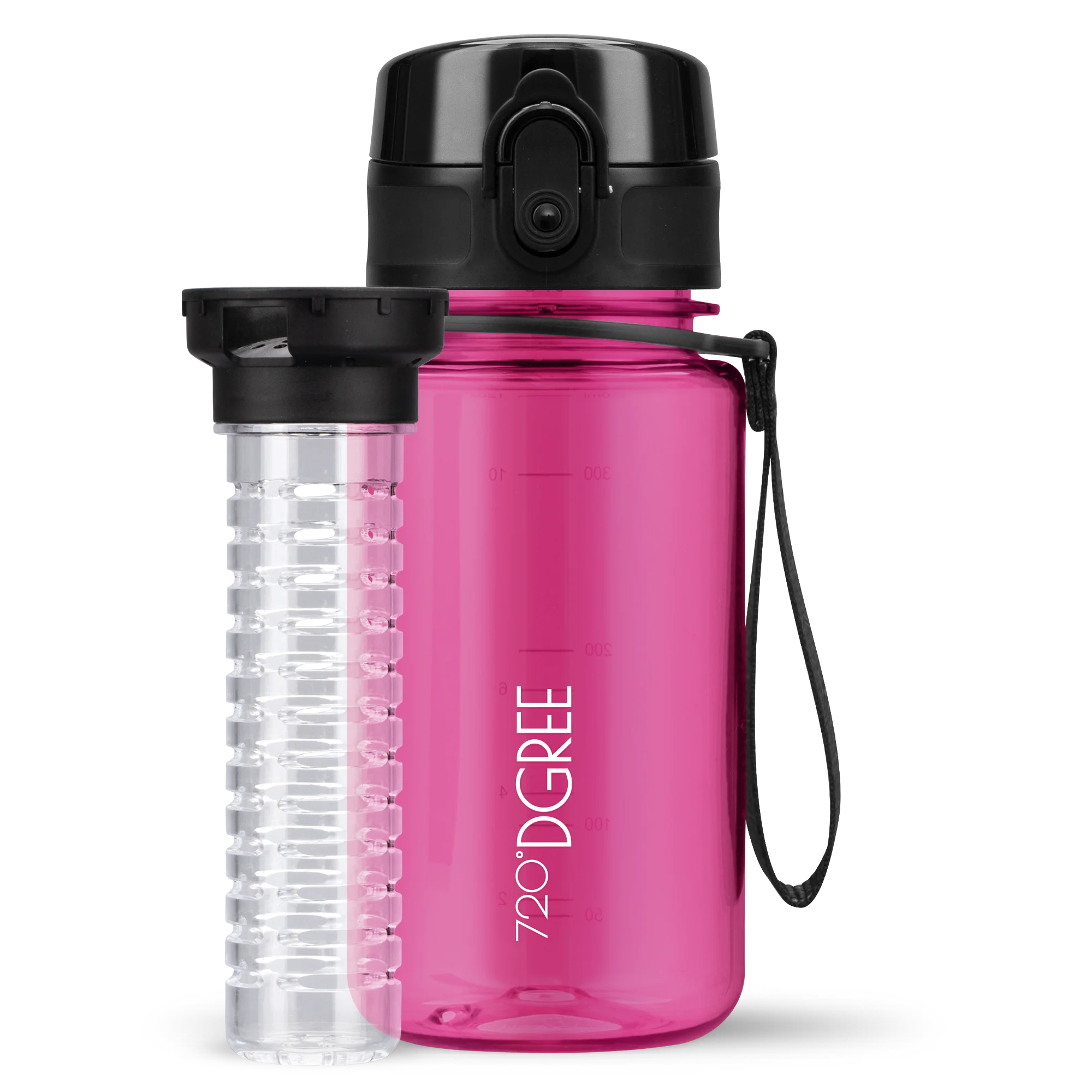 uberBottle Trinkflasche | crystalClear Fruchtbehälter - 350ml - Image 3