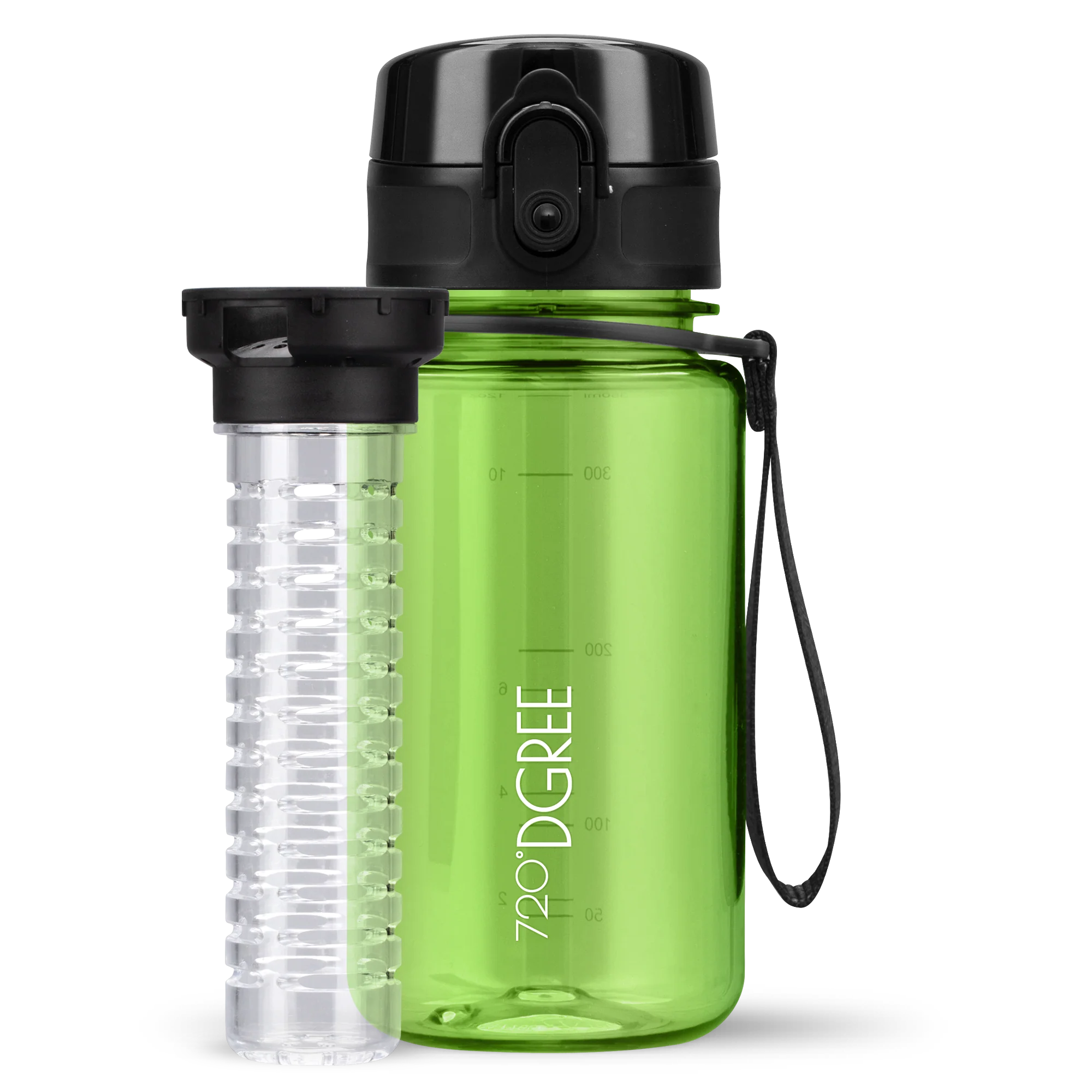 uberBottle Trinkflasche | crystalClear Fruchtbehälter - 350ml - Image 5