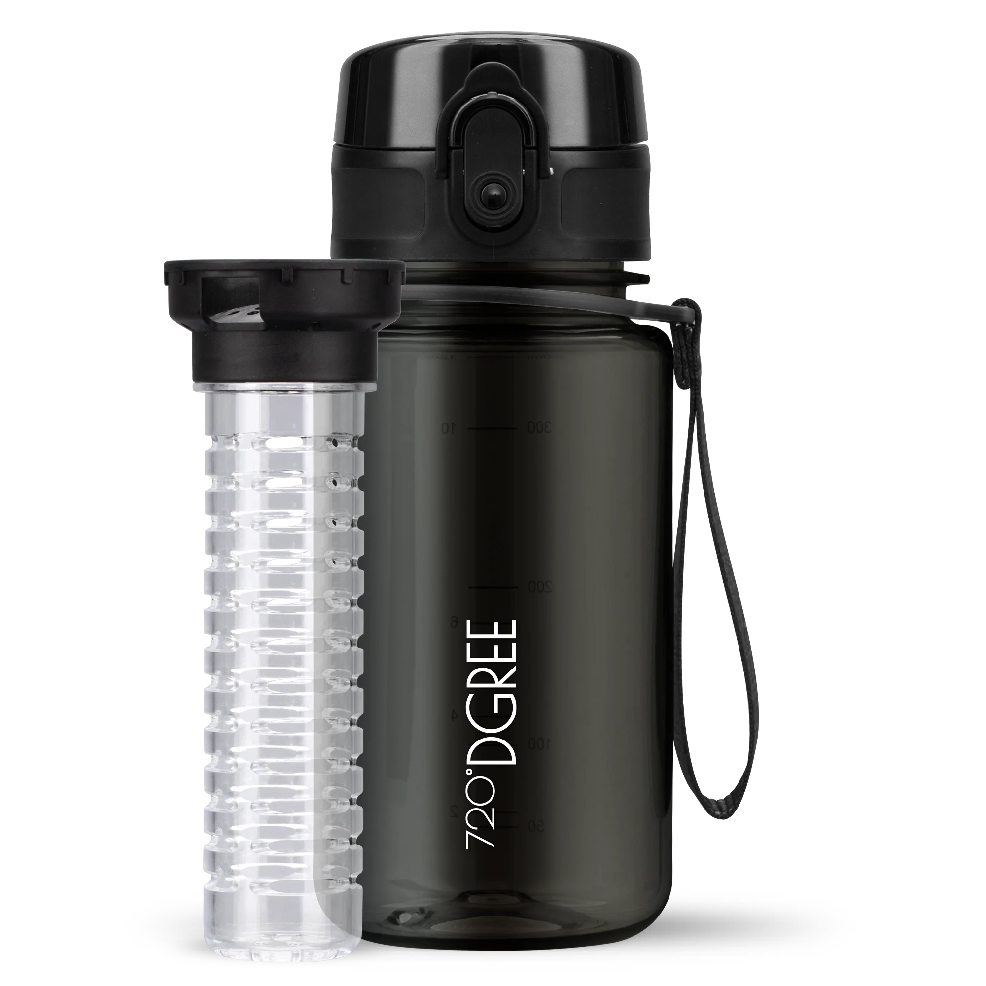 uberBottle Trinkflasche | crystalClear Fruchtbehälter - 350ml - Image 8