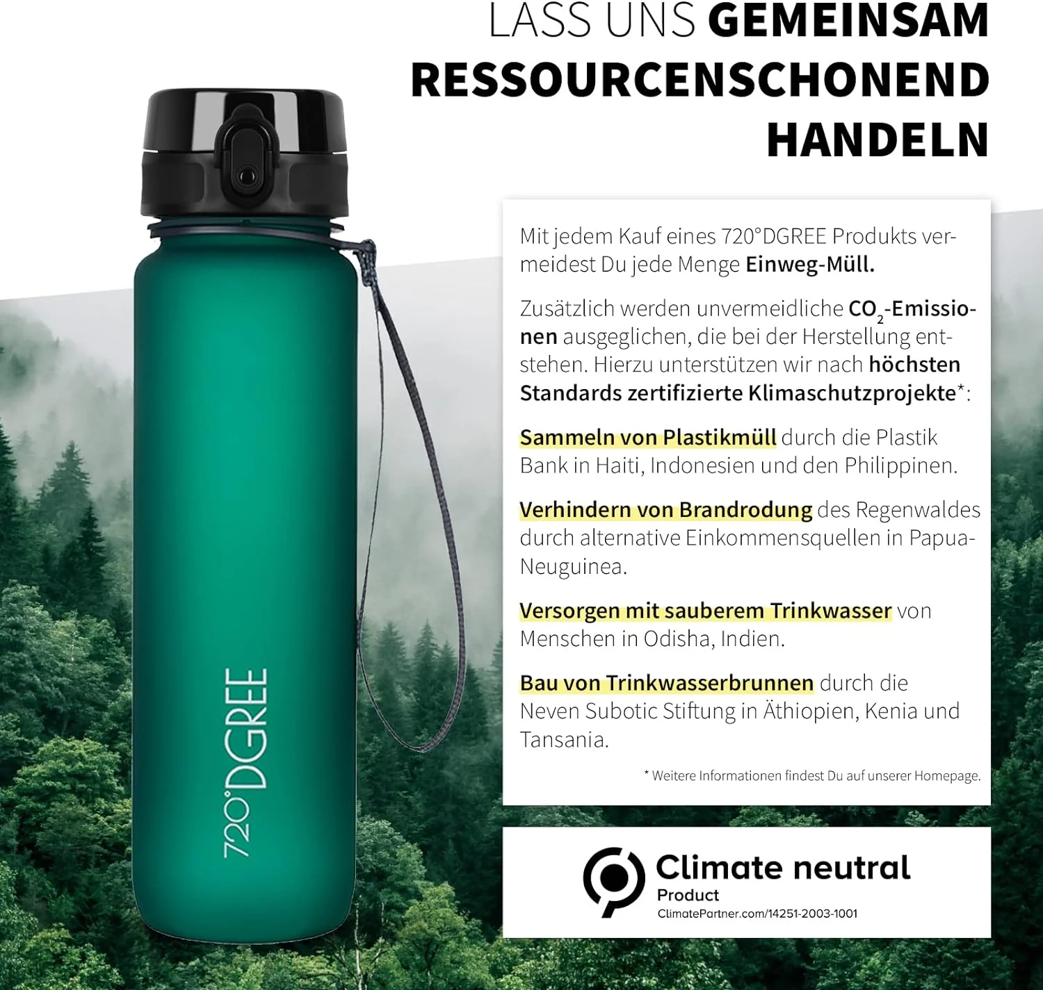 uberBottle Trinkflasche | softTouch Fruchtbehälter - Image 107